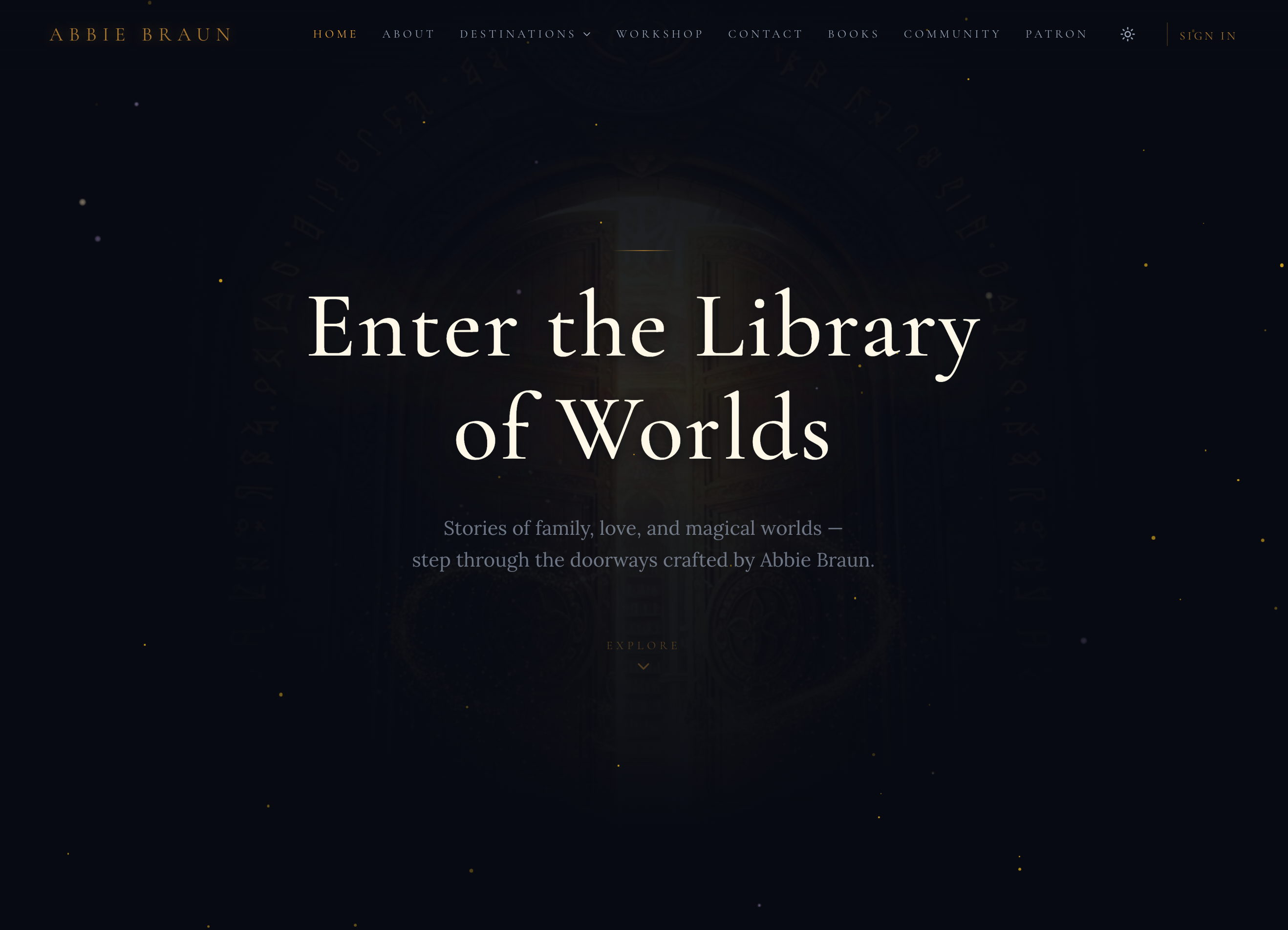 Abbie Braun website screenshot