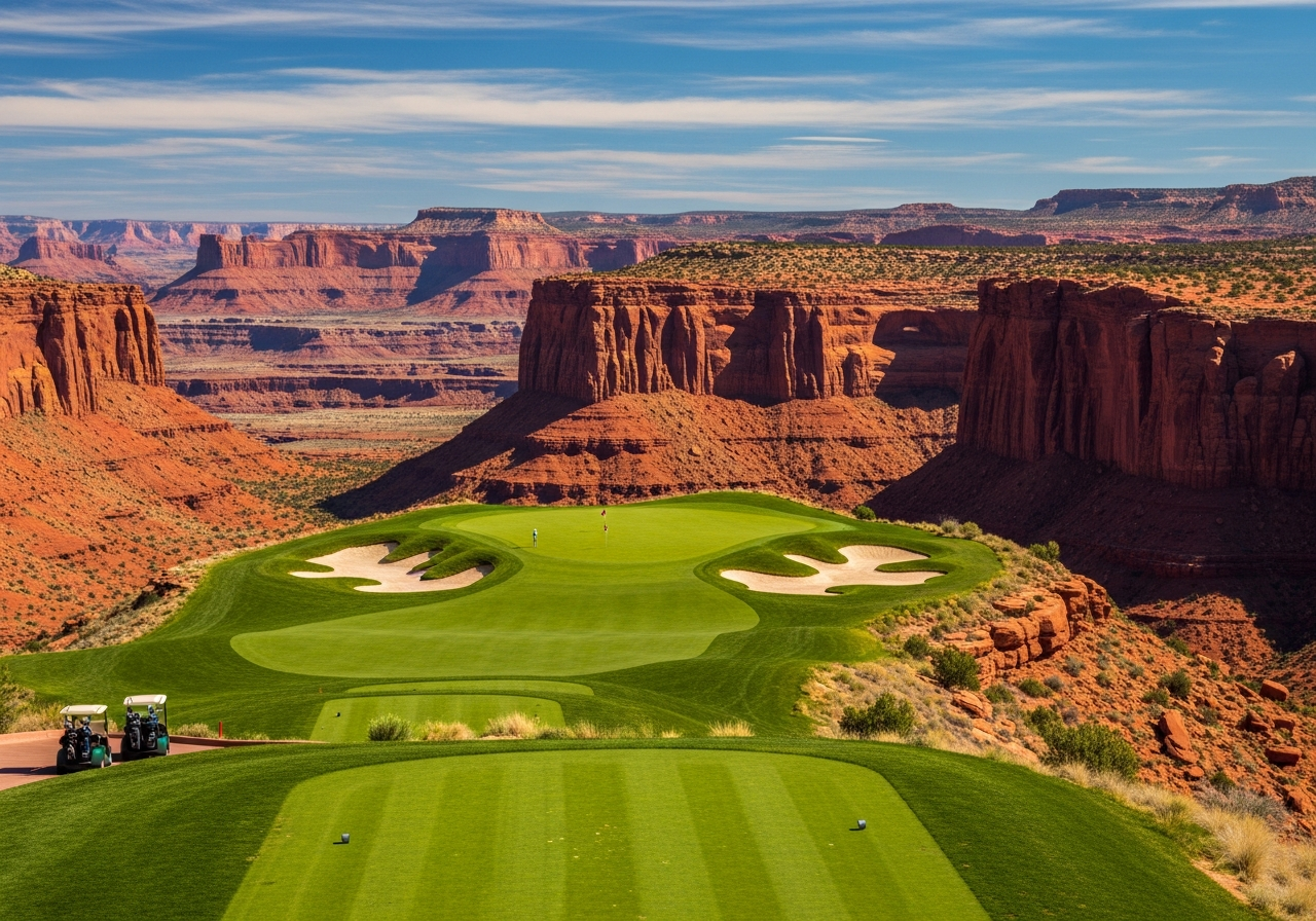 Sand Hollow Resort golf course in Hurricane, Utah
