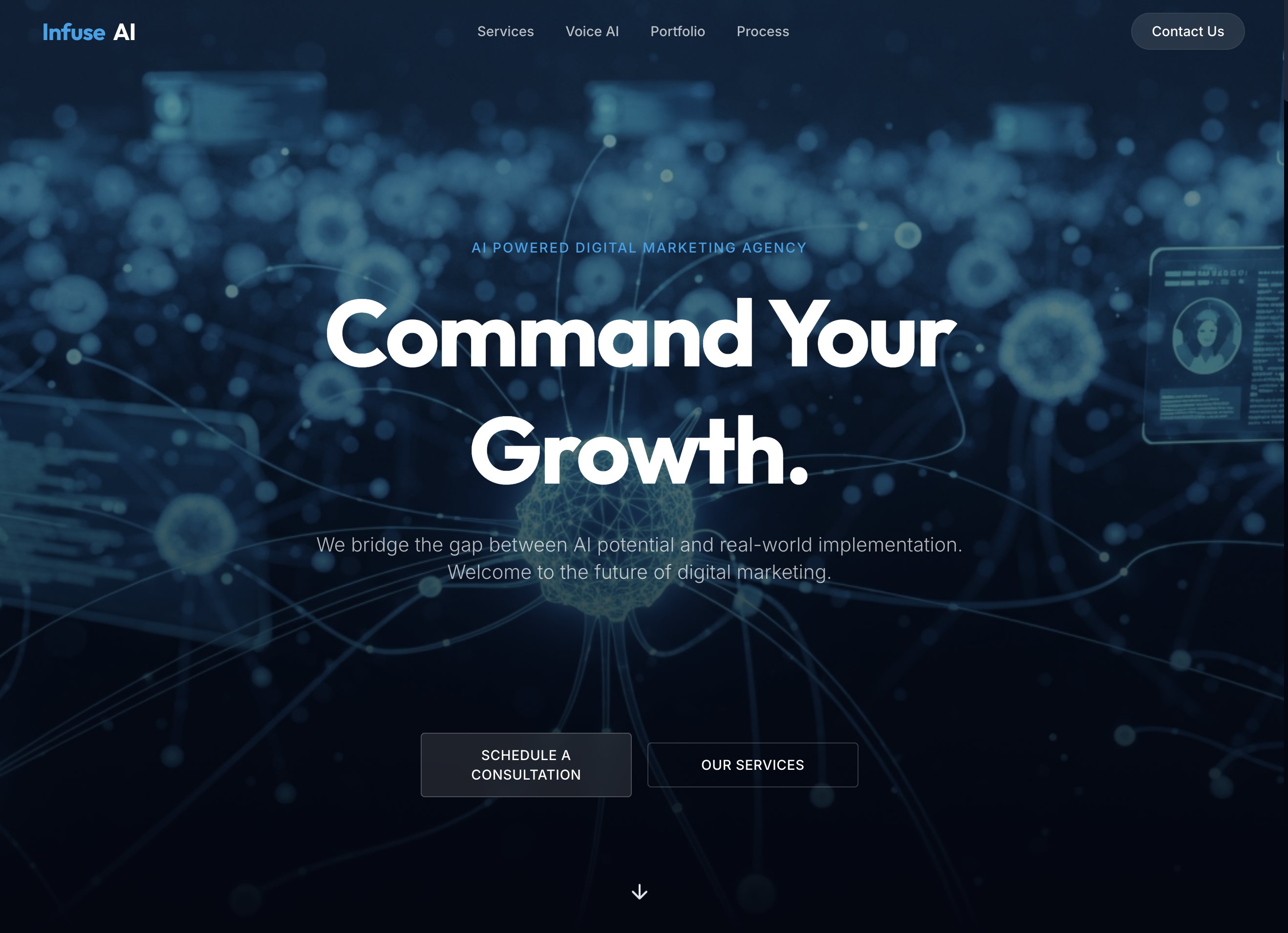 Infuse AI Design website screenshot