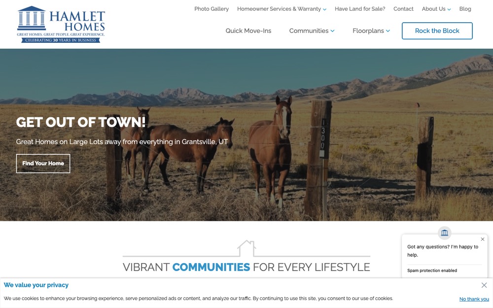 Hamlet Homes - client work by InfuseAI